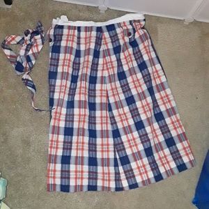 Vintage red white and blue skirt